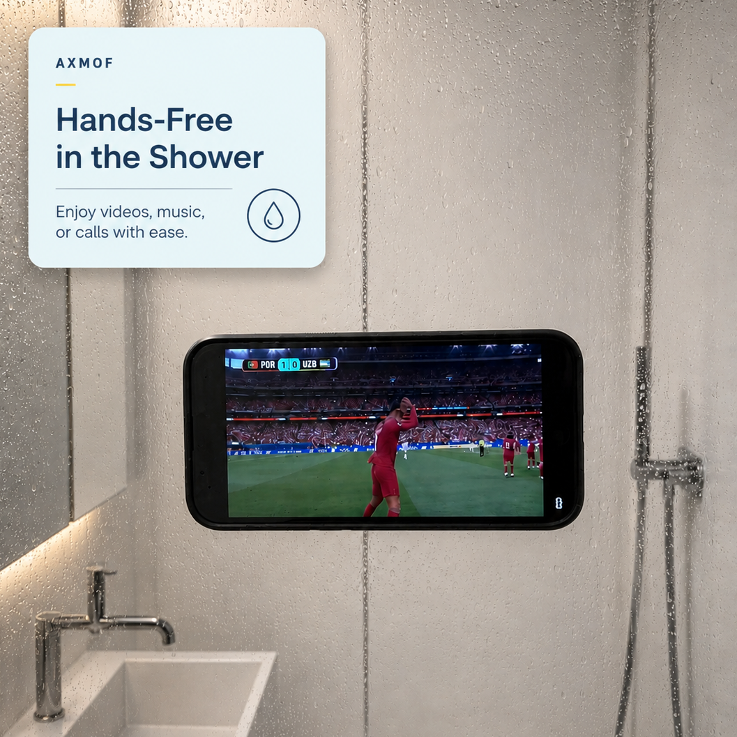In the shower
