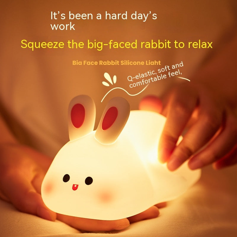 Cute Bunny LED Night Light With Touch Sensor