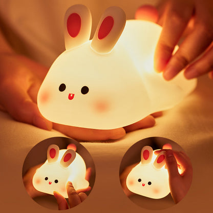 Cute Bunny LED Night Light With Touch Sensor