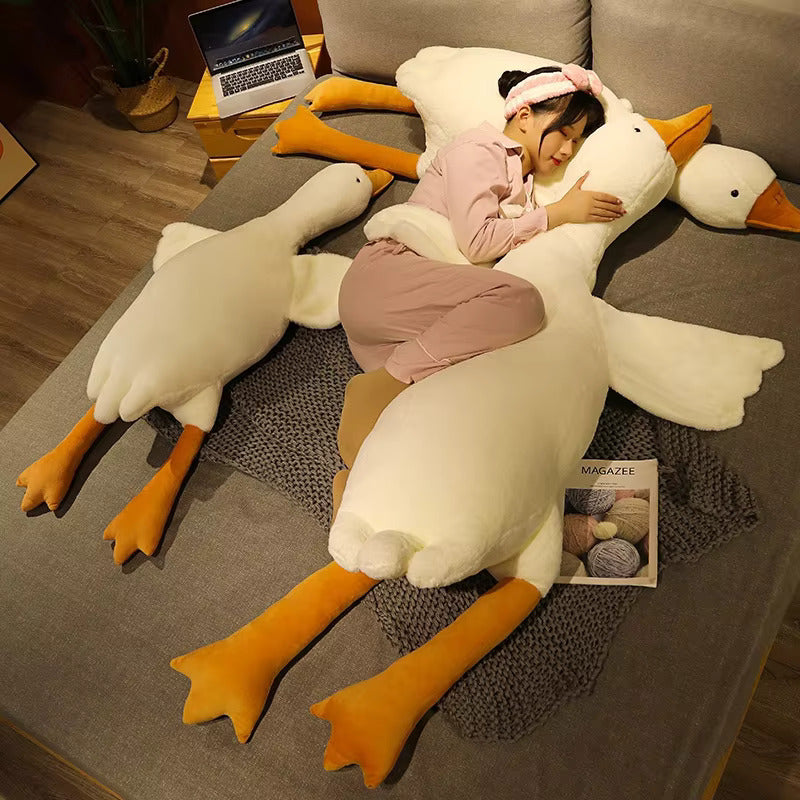 Big White Goose Plushie Pillow