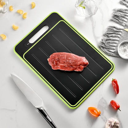 Multifunctional Double-Sided Cutting Board with Defrosting Plate