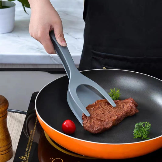 2-in-1 Grip & Flip Spatula Tongs | Versatile Non-Stick