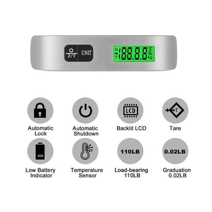 T-shaped Electronic Scales  Portable Scale 50kg/110lb with Backlight