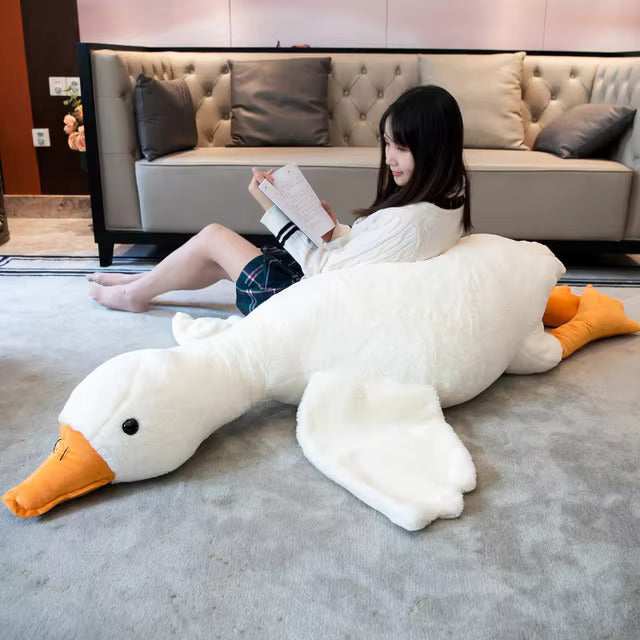 Big White Goose Plushie Pillow