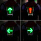 USB Rechargeable Reflective LED Vest Backpack