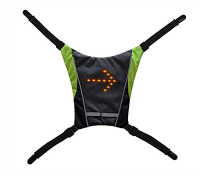 USB Rechargeable Reflective LED Vest Backpack