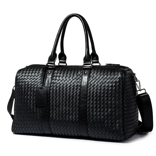 Solid Woven Travel Bag