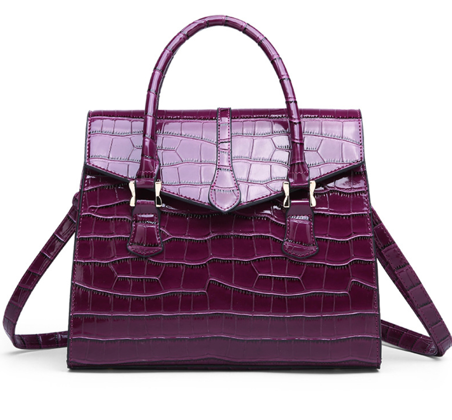 Crocodile Pattern Hand Bag