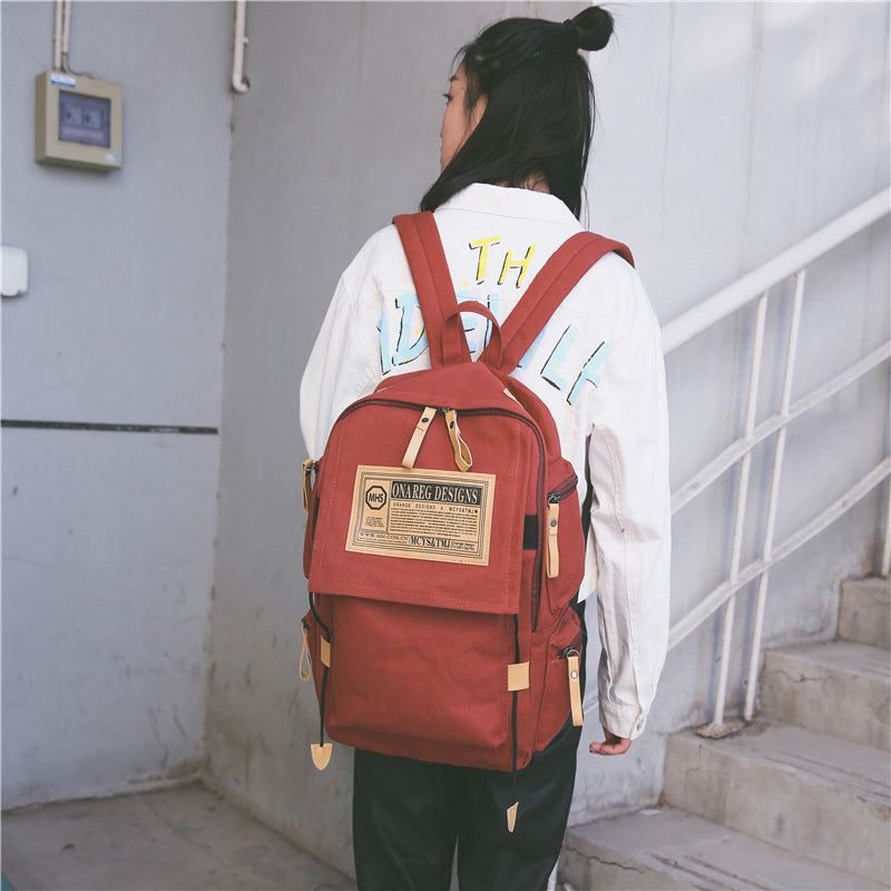 Large Capacity Canvas Backpack