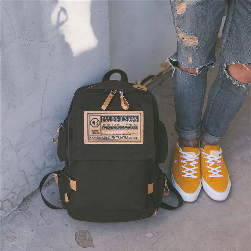 Large Capacity Canvas Backpack