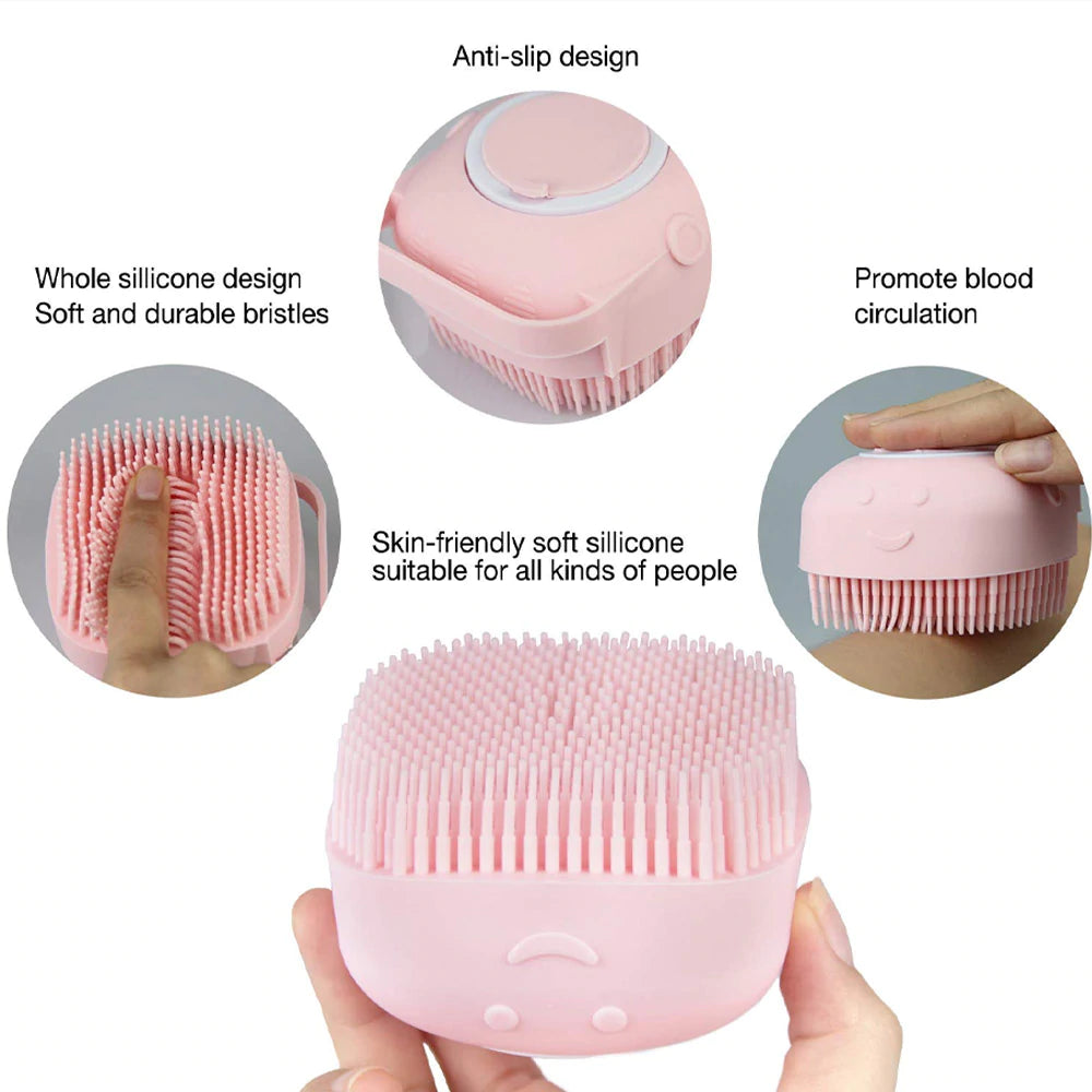 Silicone Adult Baby Pet Bath Brush