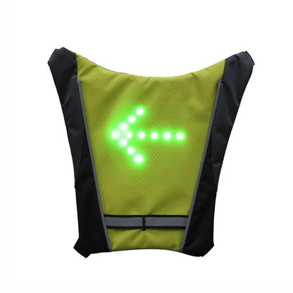 USB Rechargeable Reflective LED Vest Backpack