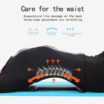 Ergonomic Lumbar Stretcher & Back Massager