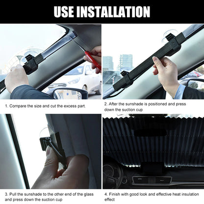 Automatic Telescopic Car Sun Shade Board