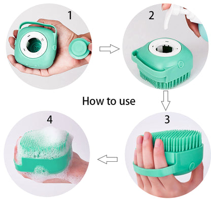 Silicone Adult Baby Pet Bath Brush