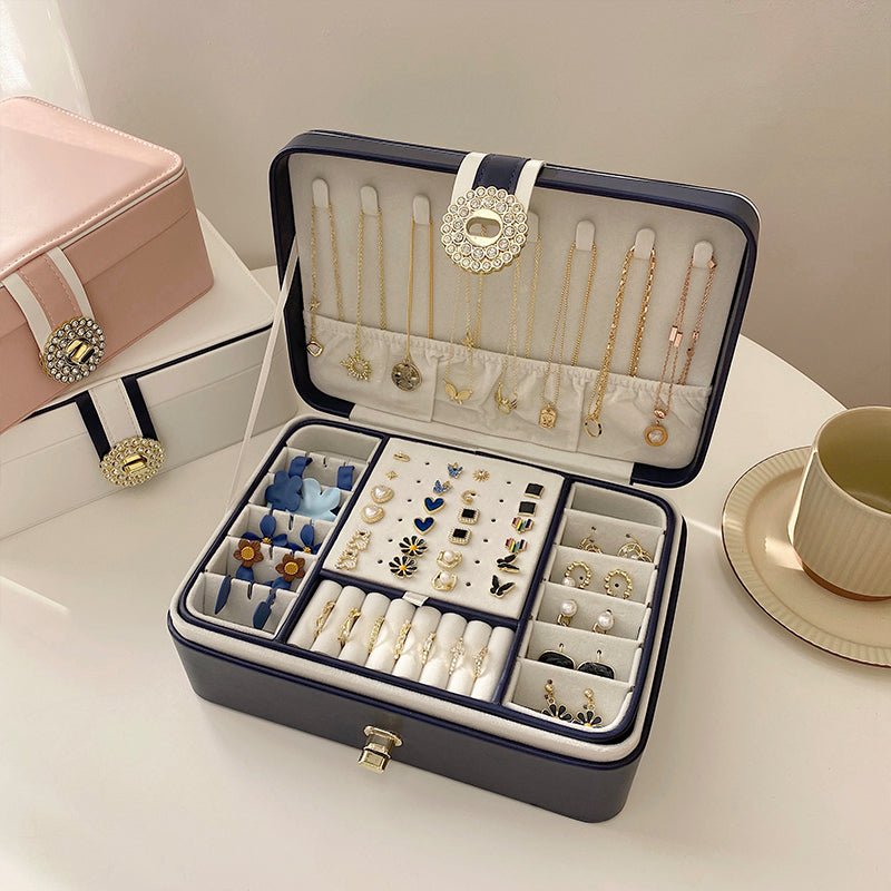 Multi-Layer Large Capacity Portable Jewelry Storage Box